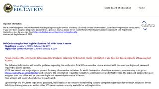 ELearning - West Virginia Department of Education