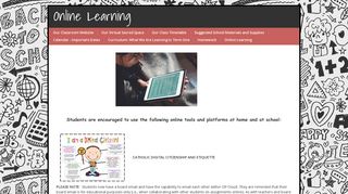 Online Learning - Educator Pages