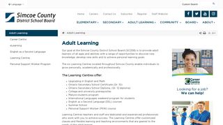 Adult Learning - Simcoe County District School Board