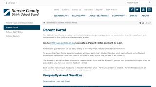 Parent Portal - Simcoe County District School Board