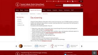 Day eLearning - Toronto Catholic District School Board