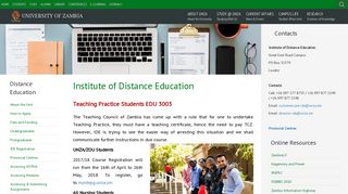 Institute of Distance Education | University of Zambia - UnZa