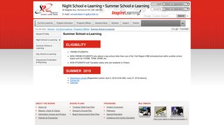 Pages - Summer School e-Learning - yrdsb