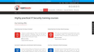 IT security training courses for individuals ... - eLearnSecurity