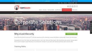 IT Security training courses for individuals and ... - eLearnSecurity