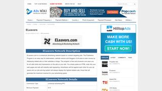 ELeavers | AdsWiki - Ad Network Listing, Reviews, Payment Proof ...