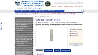 Watchdog Tracker by Elecsys | Farwest Corrosion Control
