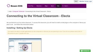 Connecting to the Virtual Classroom - Electa | Computer-Member ...
