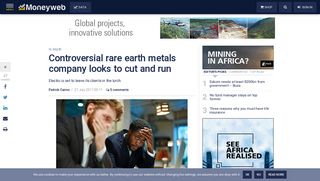 Controversial rare earth metals company looks to cut and run ...