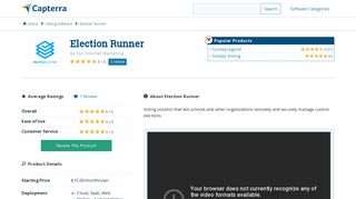 Election Runner Reviews and Pricing - 2019 - Capterra