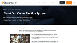 About Our Online Voting Tool & Election System | ElectionBuddy