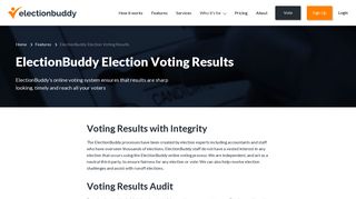 ElectionBuddy Election Voting Results | ElectionBuddy