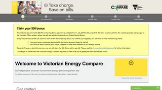 Victorian Energy Compare: Welcome