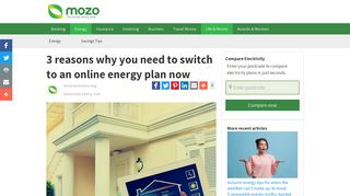 3 reasons why you need to switch to an online energy plan now - Mozo