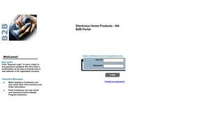 EHP B2B Portal Login - Electrolux Home Products B2B Portal