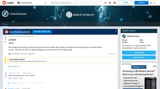 LOGIN : Electroneum - Reddit