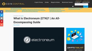 What is Electroneum (ETN)? | An All-Encompassing Guide - CoinCentral