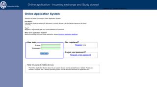 Online Application - Admission and application - Leiden University