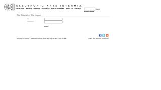 Electronic Arts Intermix: EAI Education Site Logon