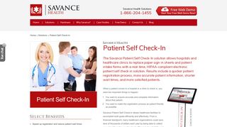 Patient Self Check-In | Savance Health