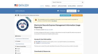 Electronic Records Express Management Information ... - Data.gov