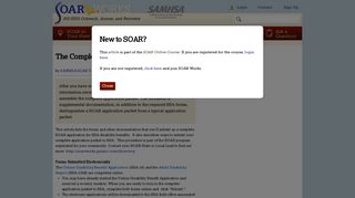 The Complete Application: SOAR Packet | SOAR Works!