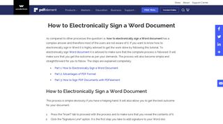 How to Electronically Sign a Word Document | Wondershare ...