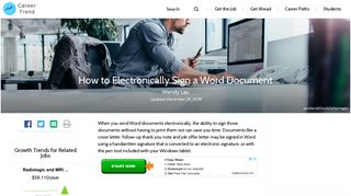 How to Electronically Sign a Word Document | Career Trend