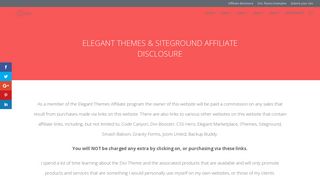 Elegant Themes affiliate program disclosure | DIY with Divi