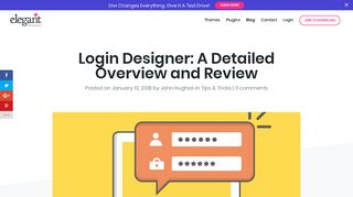 Login Designer: A Detailed Overview and Review | Elegant Themes ...
