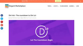 Divi Countdown: 100 Free Resources from Elegant Themes