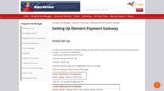 Setting Up Element Payment Gateway | Payment Processing