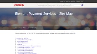 Element Payment Services Site Map - Vantiv
