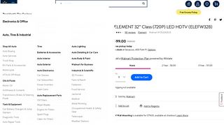 ELEMENT 32” Class (720P) LED HDTV (ELEFW328) - Walmart.com