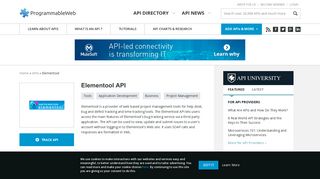Elementool API | ProgrammableWeb