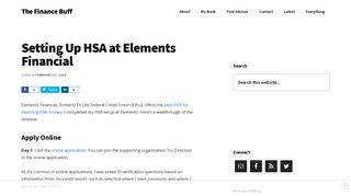 Setting Up HSA at Elements Financial - The Finance Buff