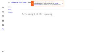 Accessing ELEOT Training: Becoming an Effective External Review ...