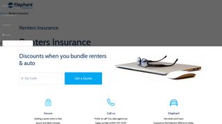 Renters Insurance | Online Renters Insurance Quotes from Elephant