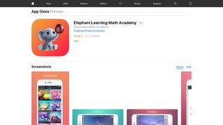 Elephant Learning Math Academy on the App Store - iTunes - Apple