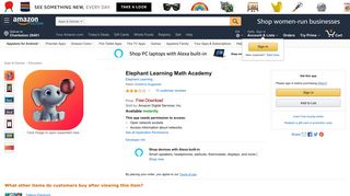 Amazon.com: Elephant Learning Math Academy: Appstore for Android