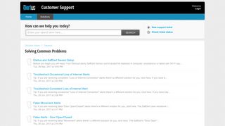 Solving Common Problems : Customer Support - Solutions