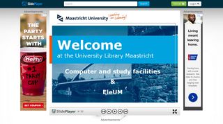 Welcome at the University Library Maastricht Computer and study ...