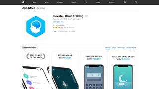 Elevate - Brain Training on the App Store - iTunes - Apple