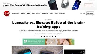 Lumosity vs. Elevate: Battle of the brain-training apps - CNET