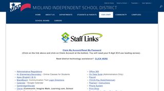 Staff Links / Staff Links - Midland Independent School District