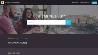 Purchasing Tickets – Ticket Purchase Support