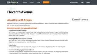 Shipping Tool for Eleventh Avenue | - ShipStation