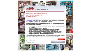 elfa Installation Service