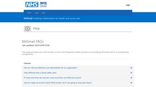 FAQs - NHSmail 2 Portal - Home