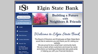 Elgin State Bank - Home